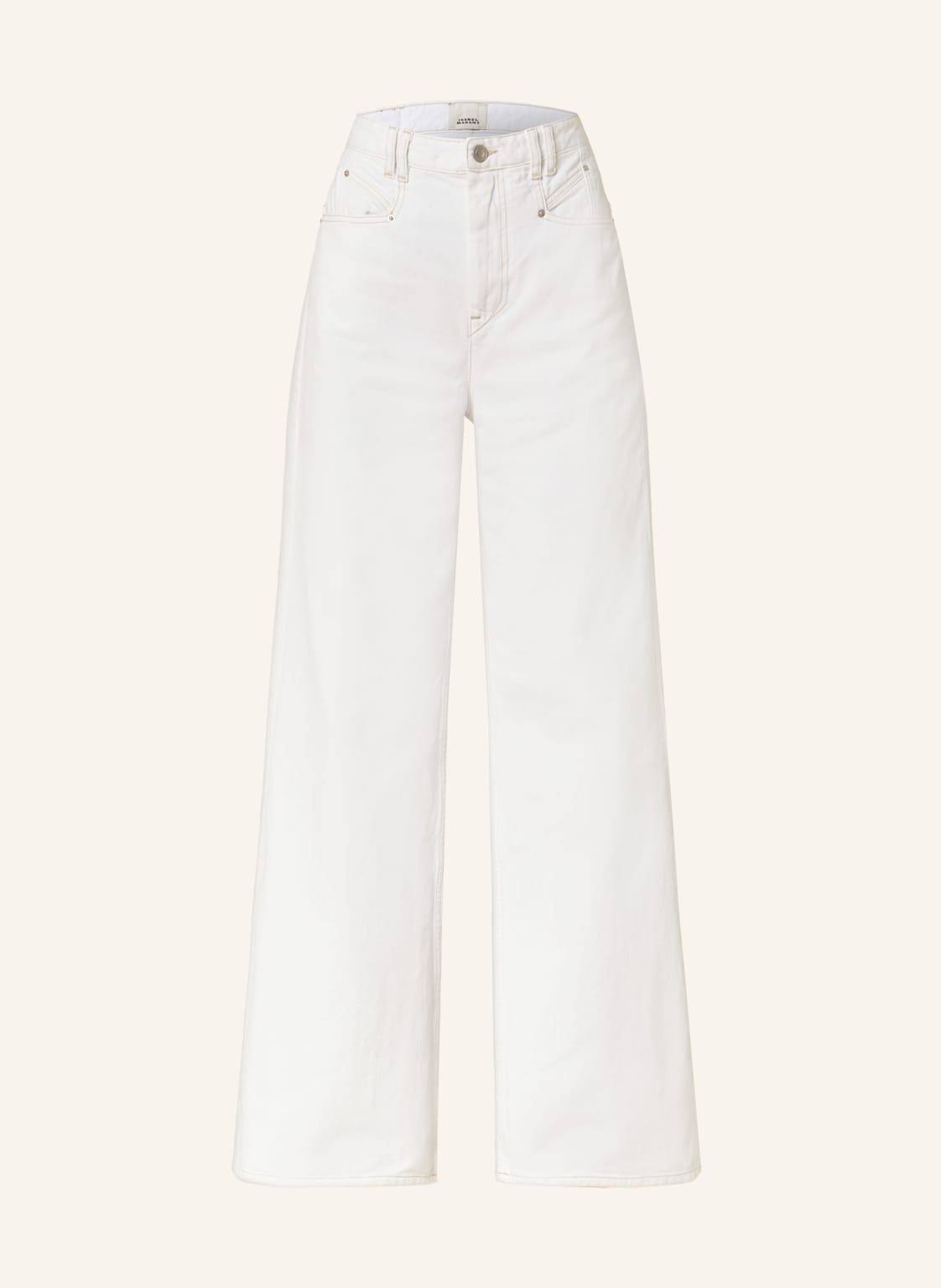 Marant Étoile Straight Jeans Lemony weiss von MARANT ÉTOILE