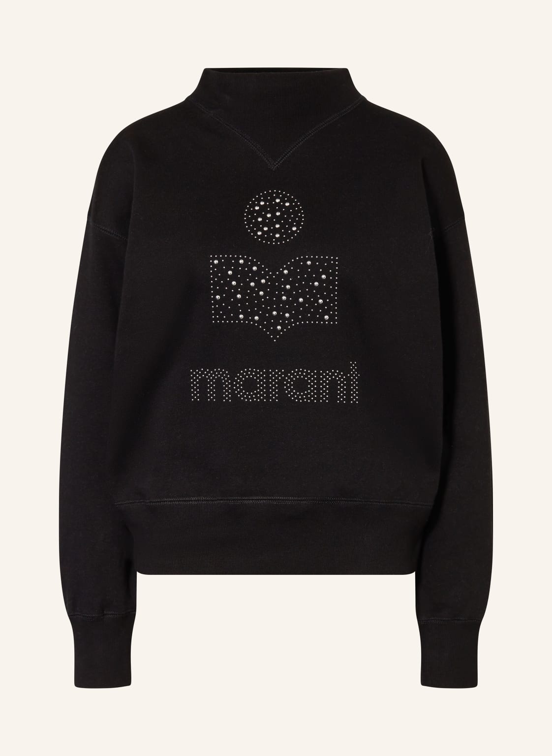 Marant Étoile Sweatshirt Moby Mit Nieten schwarz von MARANT ÉTOILE