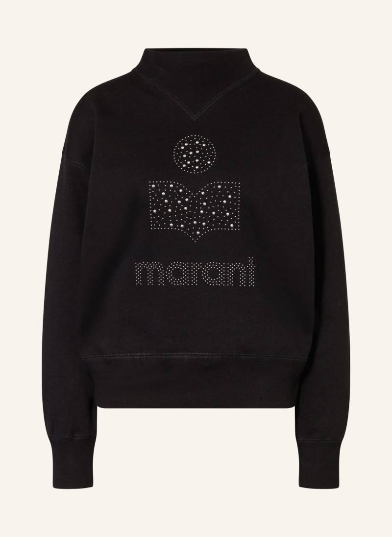 Marant Étoile Sweatshirt Moby Mit Nieten schwarz von MARANT ÉTOILE