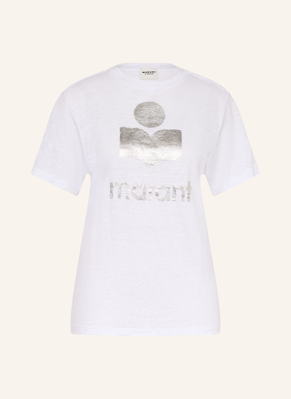 Marant Étoile T-Shirt Zewel Aus Leinen weiss von MARANT ÉTOILE