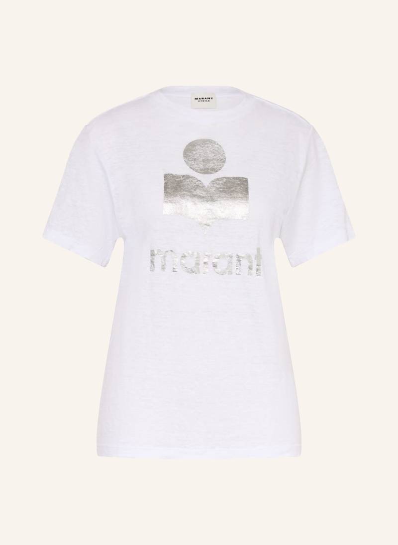 Marant Étoile T-Shirt Zewel Aus Leinen weiss von MARANT ÉTOILE
