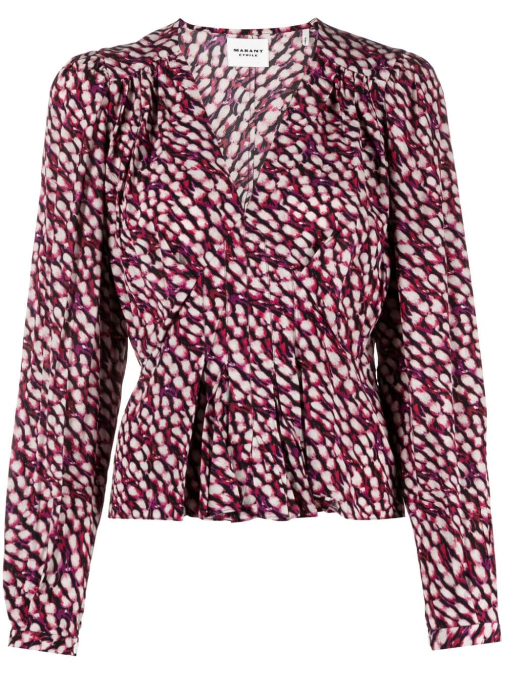 MARANT ÉTOILE Eddy Bluse mit Animal-Print - Violett von MARANT ÉTOILE