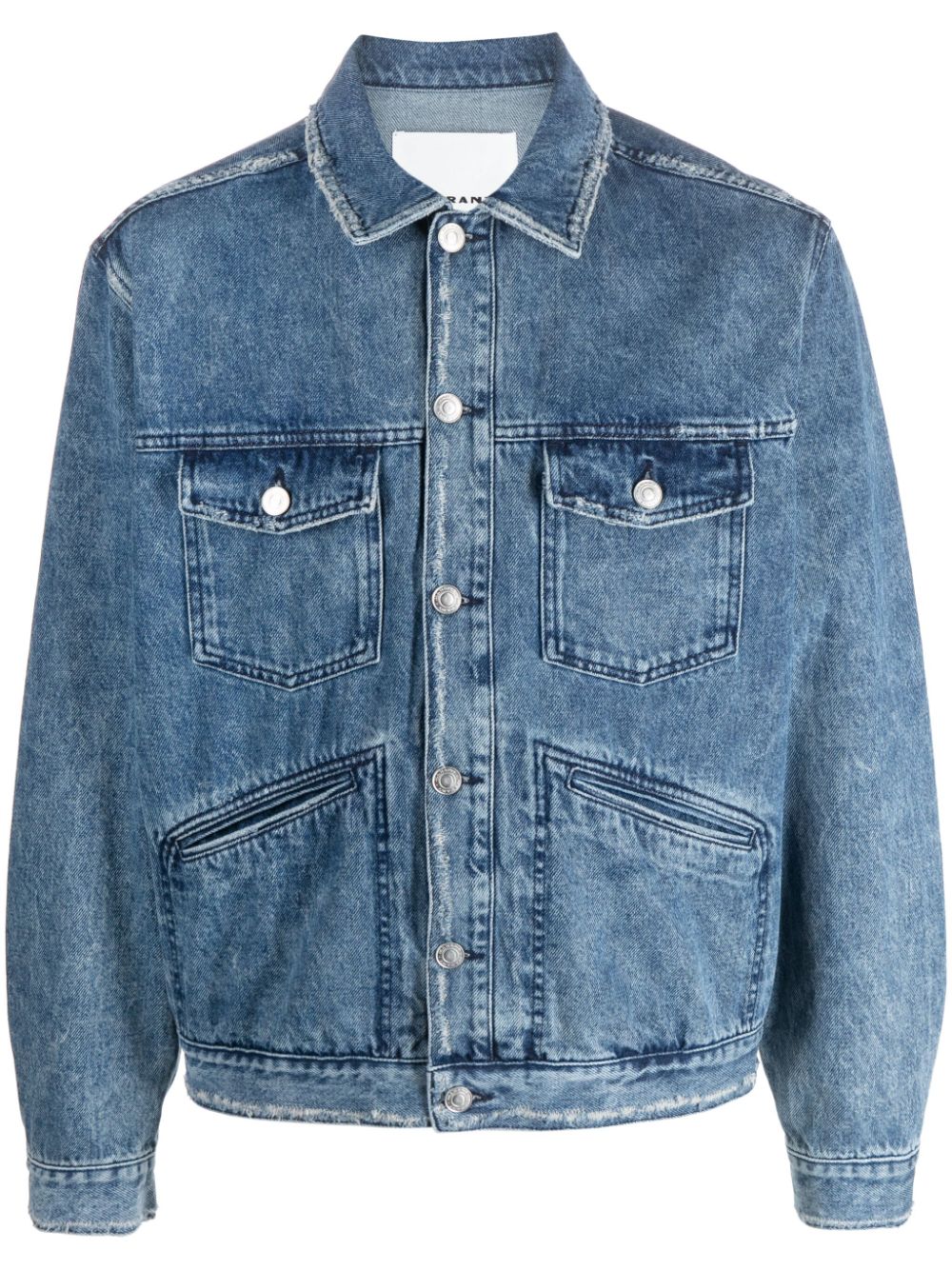 MARANT Jango Jeansjacke mit Logo-Stickerei - Blau von MARANT