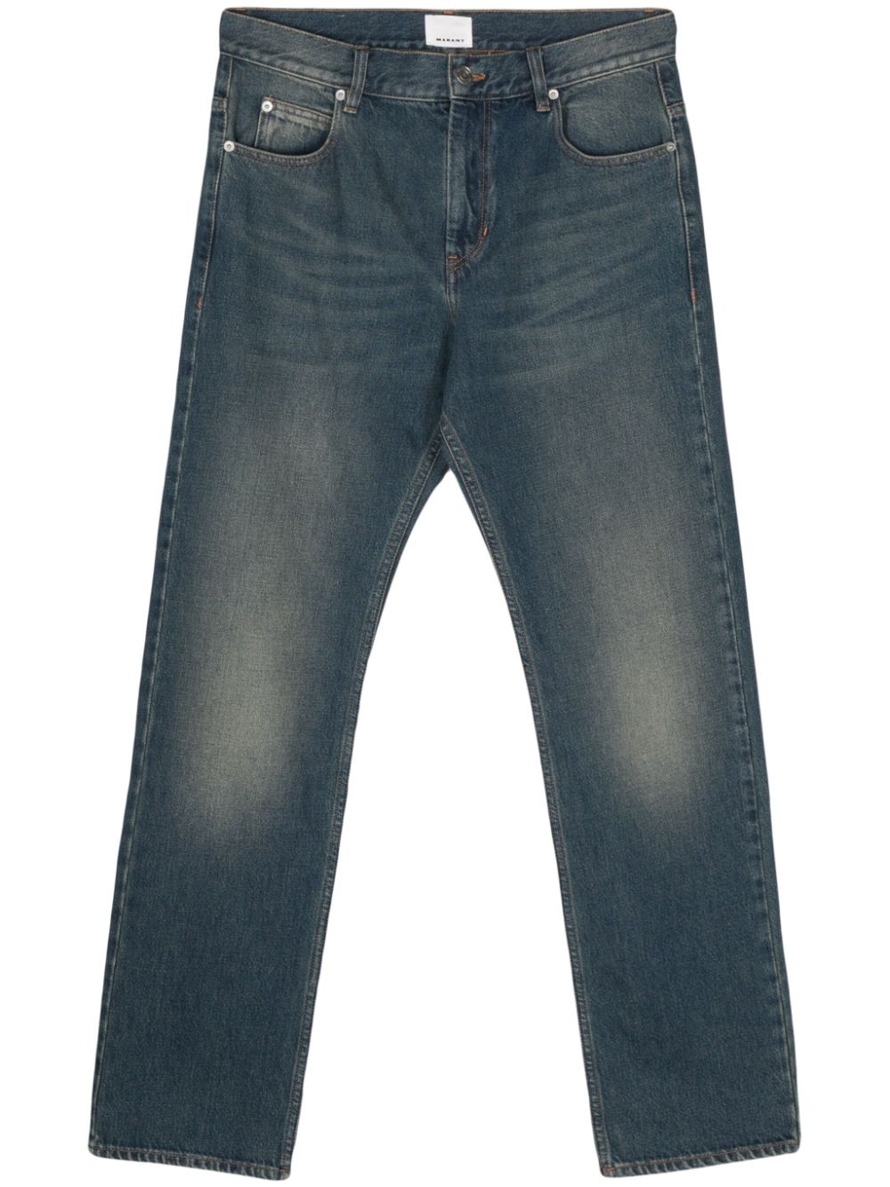 MARANT Halbhohe Joakim Straight-Leg-Jeans - Blau von MARANT