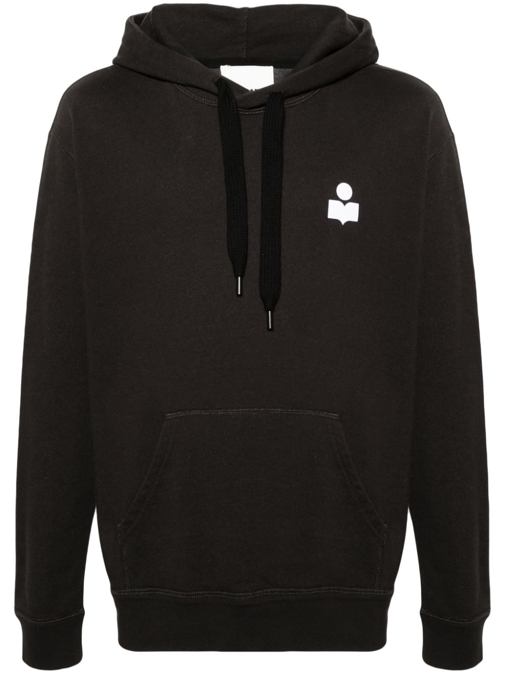 MARANT Matte Hoodie mit Logo-Stickerei - Schwarz von MARANT