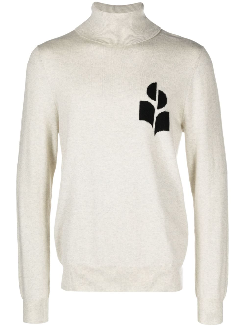 MARANT Enzo Pullover mit Intarsien-Logo - Nude von MARANT