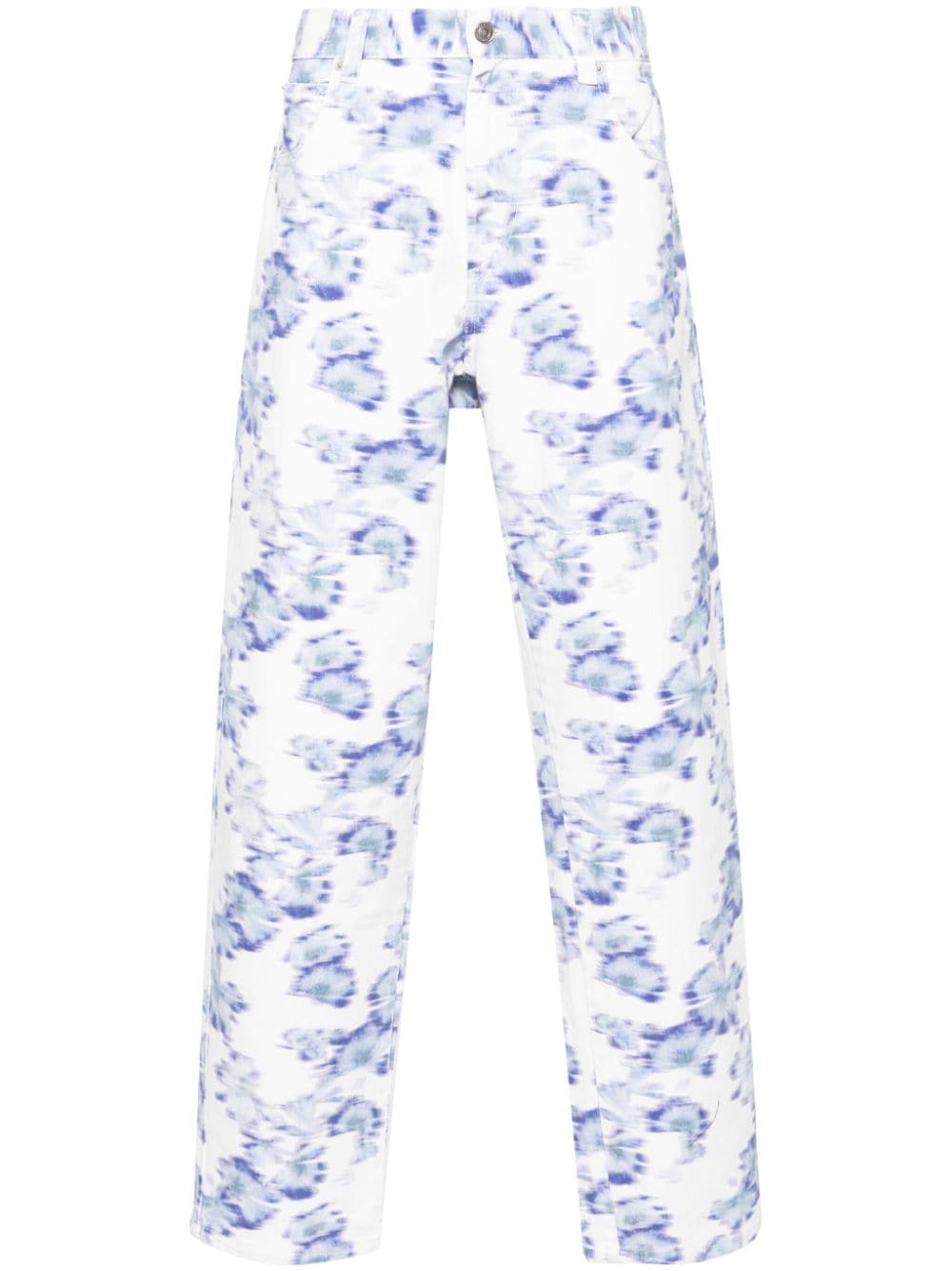 MARANT Weite Jeans mit Blumen-Print - Weiß von MARANT