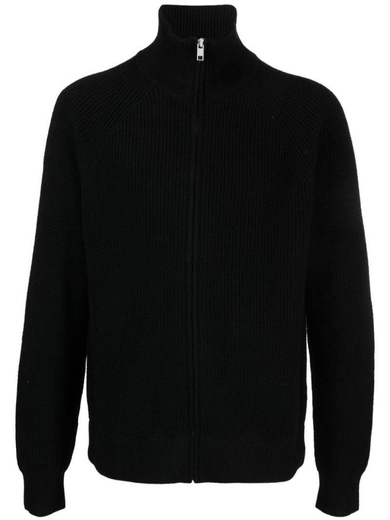 MARANT Gerippter Cardigan mit Logo-Patch - Schwarz von MARANT