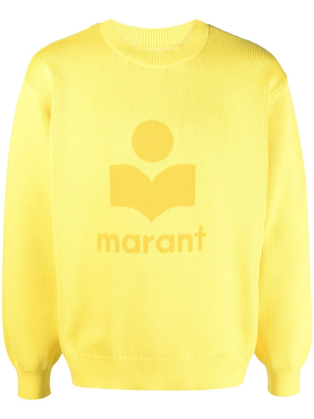 MARANT Sweatshirt mit Logo-Print - Gelb von MARANT