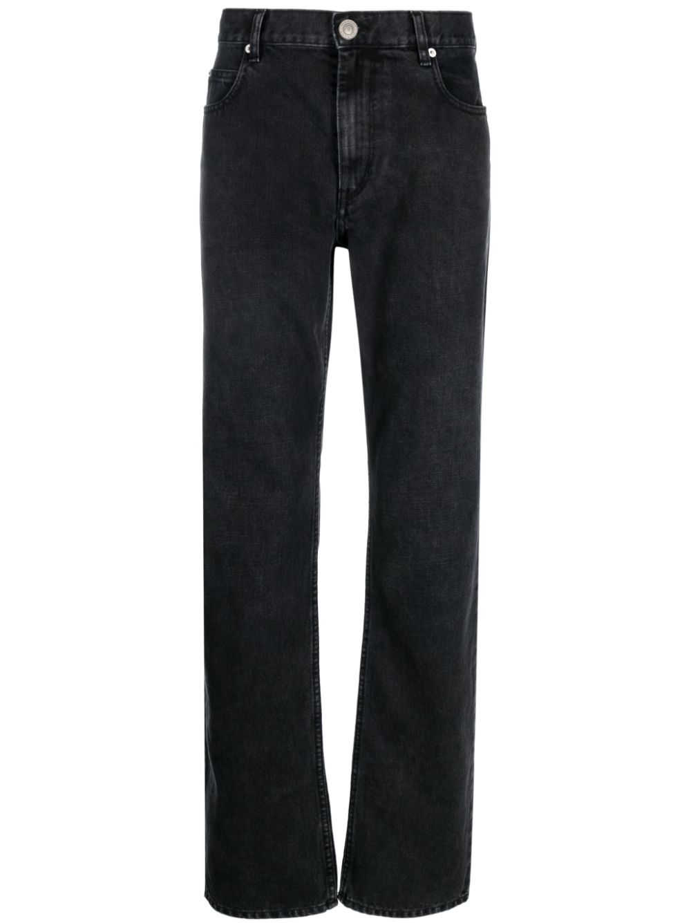 MARANT Halbhohe Straight-Leg-Jeans - Schwarz von MARANT