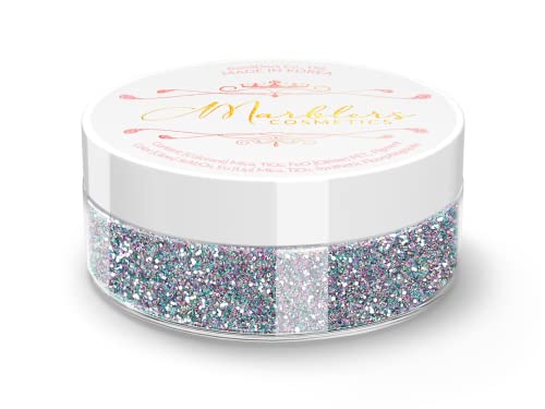 MARBLERS Feiner holografischer Glitzer in kosmetischer Qualität [Holo Fairy Powder 0,18 oz (5 g) | Ungiftig | Vegan | Tierversuchsfrei | Lidschatten, Nagellack, Nail Art | Festival-, Rave- und Party-M von MARBLERS