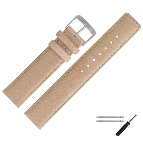 MARBURGER Uhrenarmband 12mm Leder Braun - Werkzeug Montage Set 3811232000120 von MARBURGER