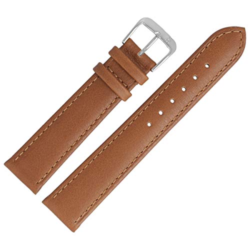 MARBURGER Uhrenarmband 14mm Leder Braun Glatt - 8071438000120 von MARBURGER