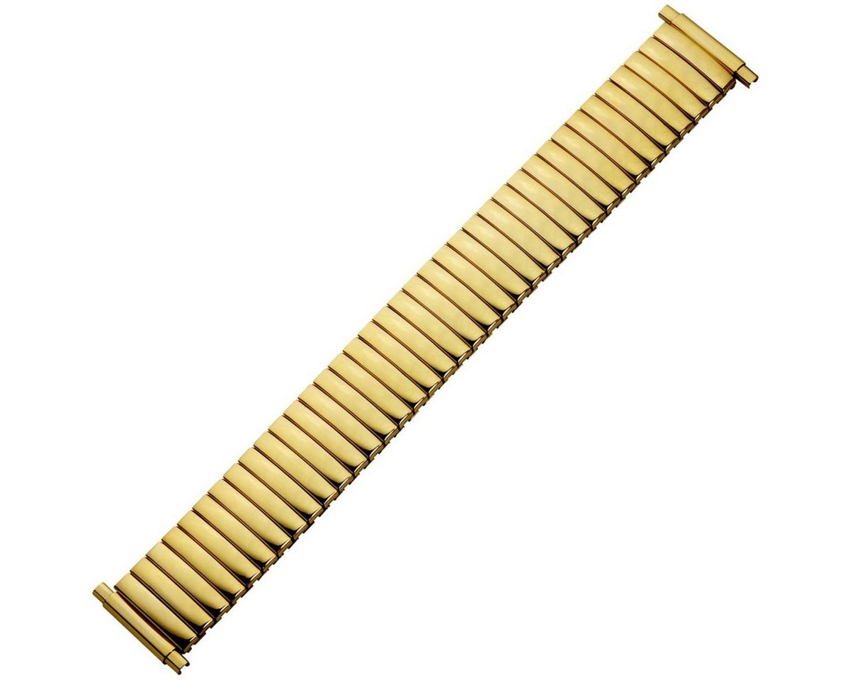 MARBURGER Uhrenarmband 18, 19, 20, 21, 22mm Edelstahl Gold Zugband von MARBURGER