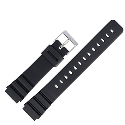 MARBURGER Uhrenarmband 18mm Kunststoff Schwarz - Werkzeug Montage Set 9601870300120 von MARBURGER