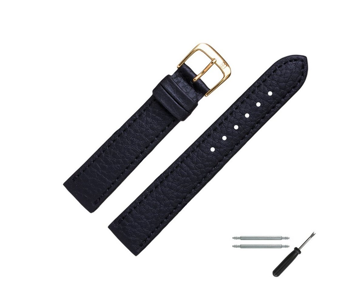 MARBURGER Uhrenarmband 18mm Kunststoff Vegan Schwarz MARBURGER Uhrenarmband 18mm Kunststoff Vegan Schwarz von MARBURGER