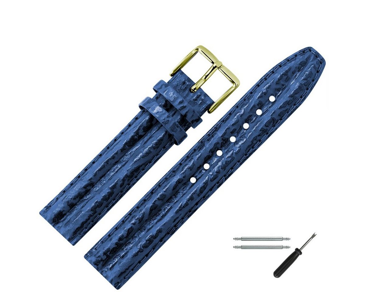 MARBURGER Uhrenarmband 18mm Leder Hai Prägung MARBURGER Uhrenarmband 18mm Leder Hai Prägung von MARBURGER