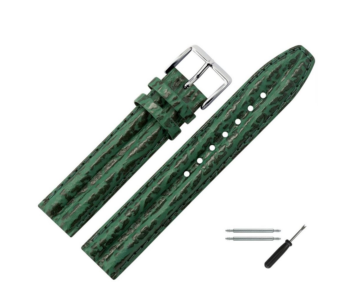 MARBURGER Uhrenarmband 18mm Leder Hai Prägung MARBURGER Uhrenarmband 18mm Leder Hai Prägung von MARBURGER