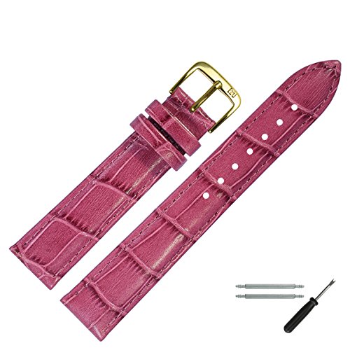 MARBURGER Uhrenarmband 20mm Leder Pink Gold Alligator Prägung Mit Naht - Montage Set 1432044200220 MARBURGER Uhrenarmband 20mm Leder Pink Gold Alligator Prägung Mit Naht - Montage Set 1432044200220 von MARBURGER