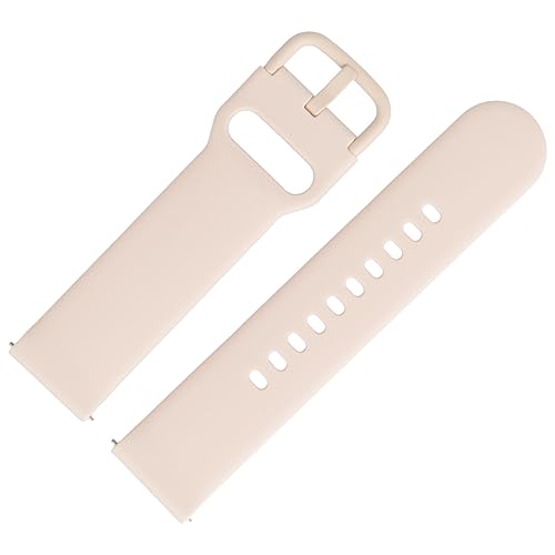 MARBURGER Uhrenarmband 20mm Kunststoff Rose XS Smartwatch Fitness Silikonband Sport Armband - Easy Fix Automatik-Federsteg Quickrelease Schnellverschluss 9532043000520 von MARBURGER