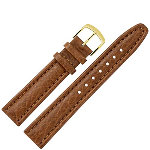 MARBURGER Uhrenarmband 20mm Leder Braun Büffel - Werkzeug Montage Set 7862032000220 von MARBURGER