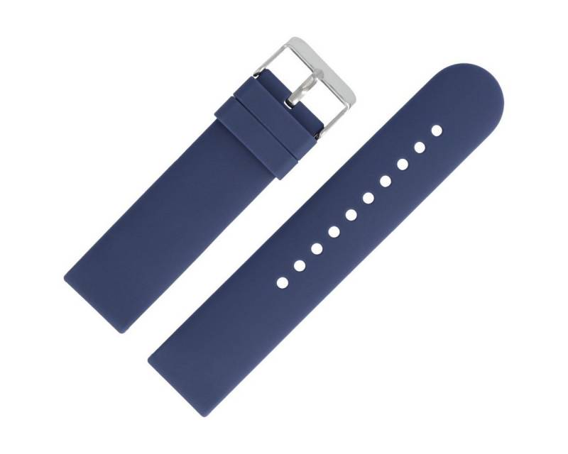 MARBURGER Uhrenarmband 20mm Silikon Fitness Smartwatch XS Extra Kurz Blau von MARBURGER