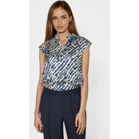 Blusentop mit Aquarellprint von MARC AUREL