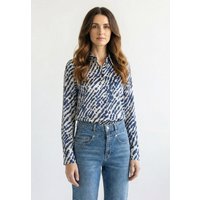 Hemdbluse mit Aquarellprint von MARC AUREL