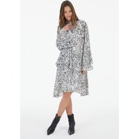 Kleid mit Snakeprint aus Viskose Chiffon von MARC AUREL