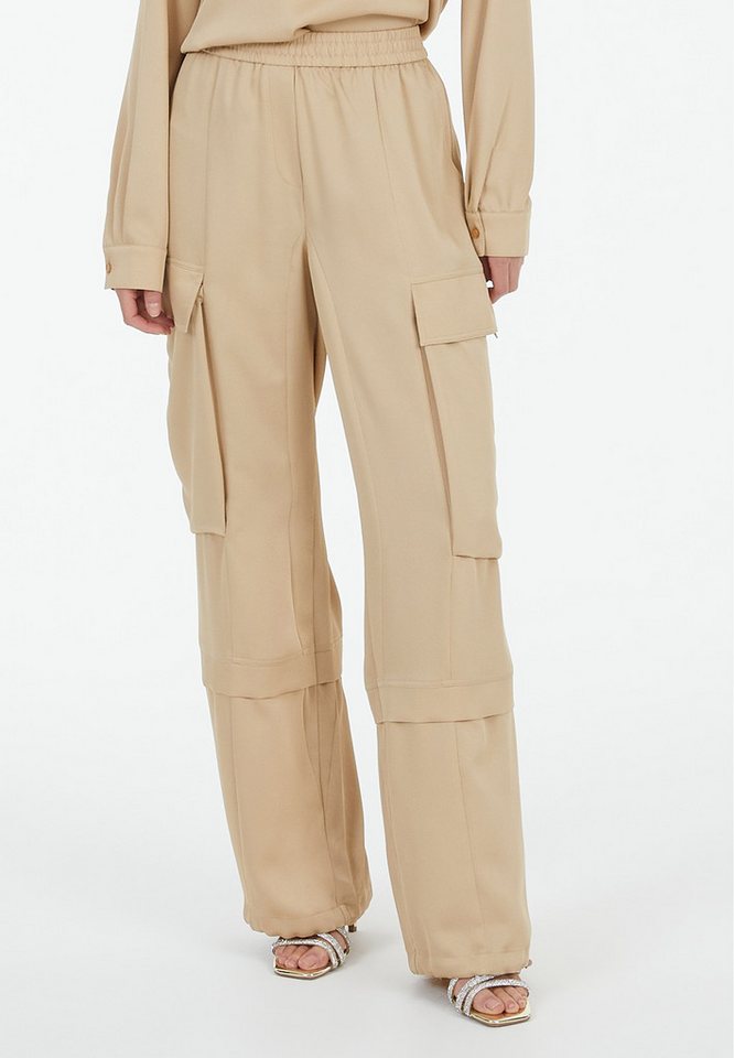 MARC AUREL Cargohose aus mattem Satin von MARC AUREL