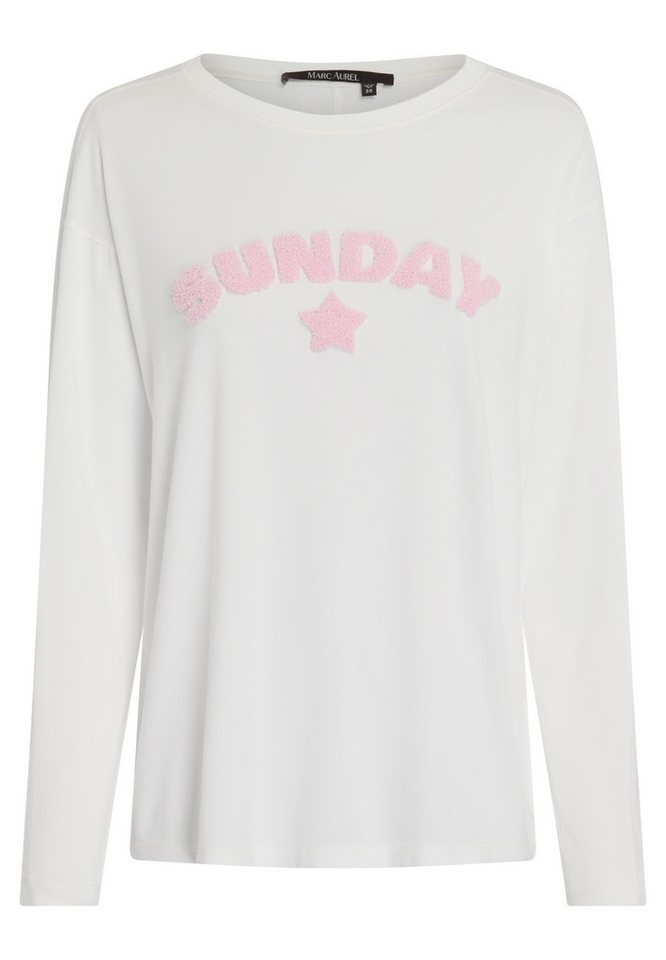 MARC AUREL Langarmshirt Frottée Applikation MARC AUREL Langarmshirt Frottée Applikation von MARC AUREL