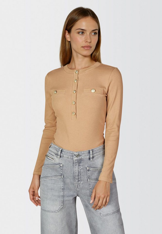 MARC AUREL Langarmshirt mit Goldknöpfen von MARC AUREL