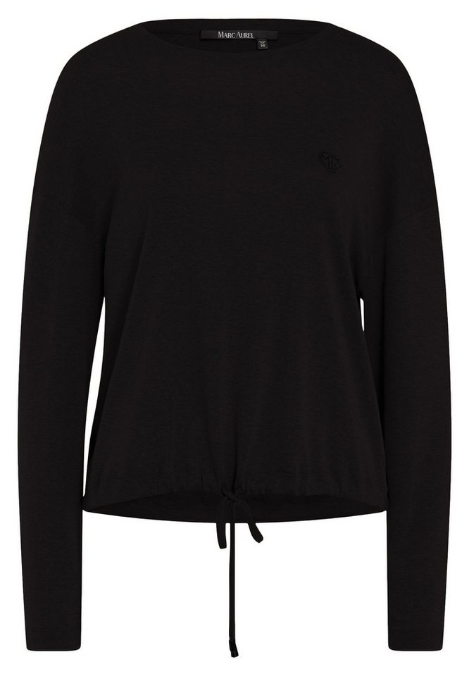 MARC AUREL Langarmshirt mit Kordel zum binden von MARC AUREL