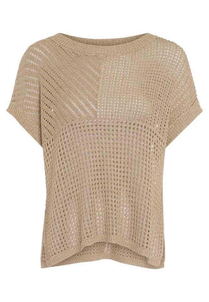 MARC AUREL Rundhalspullover aus Lurex-Ajour von MARC AUREL