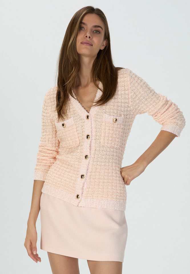 MARC AUREL Strickjacke im Blouclé-Look von MARC AUREL