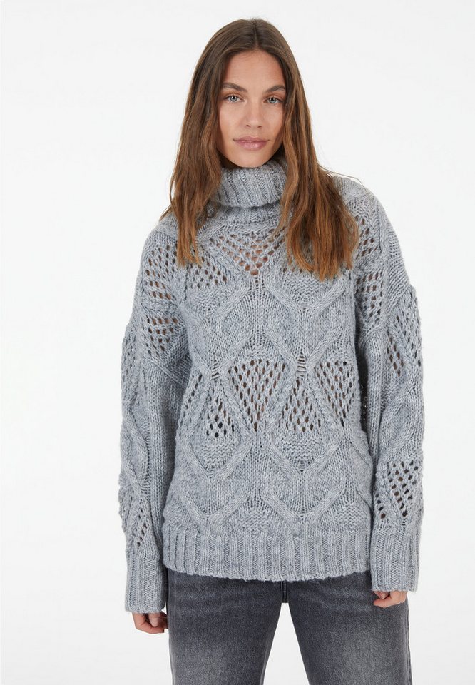 MARC AUREL Strickpullover mit grobem Zopfmuster von MARC AUREL