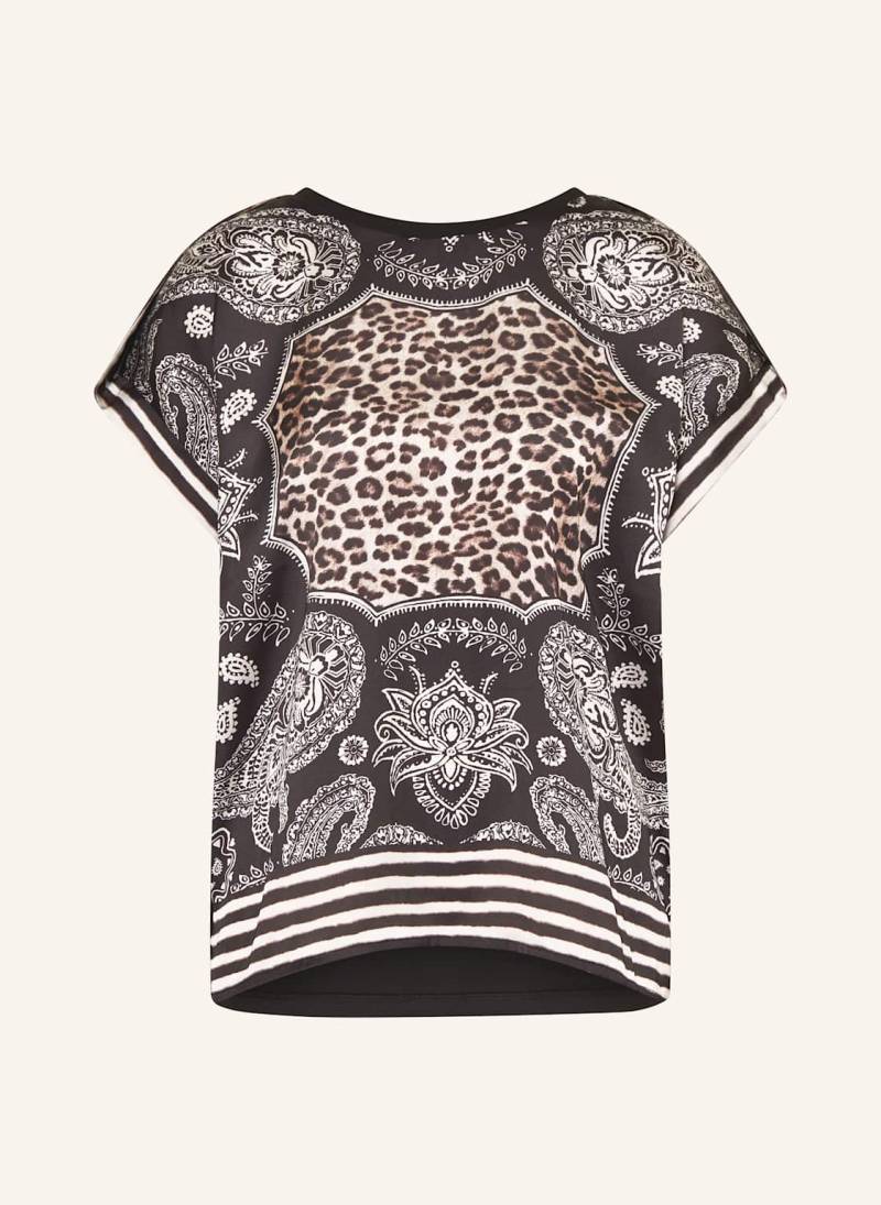 Marc Aurel Blusenshirt Im Materialmix schwarz von MARC AUREL