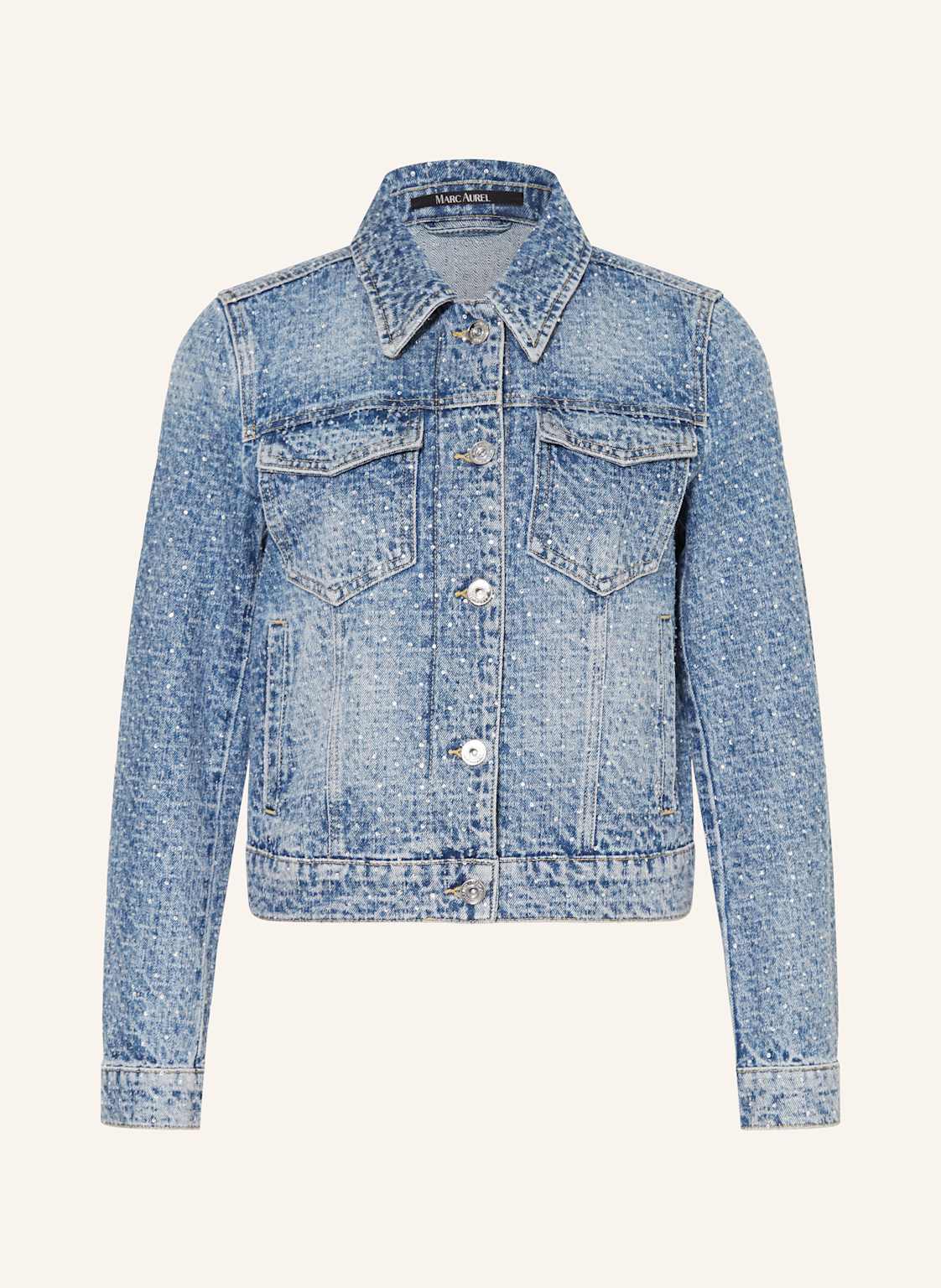 Marc Aurel Jeansjacke Mit Schmucksteinen blau von MARC AUREL
