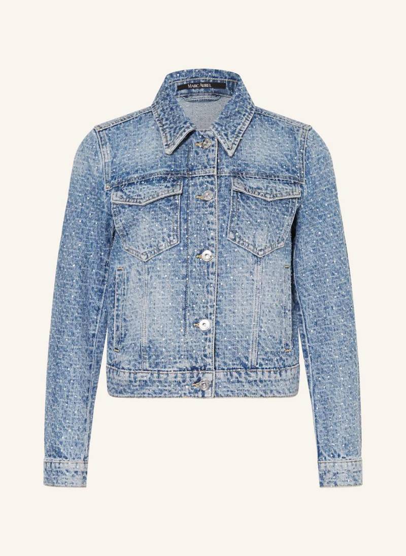 Marc Aurel Jeansjacke Mit Schmucksteinen blau von MARC AUREL