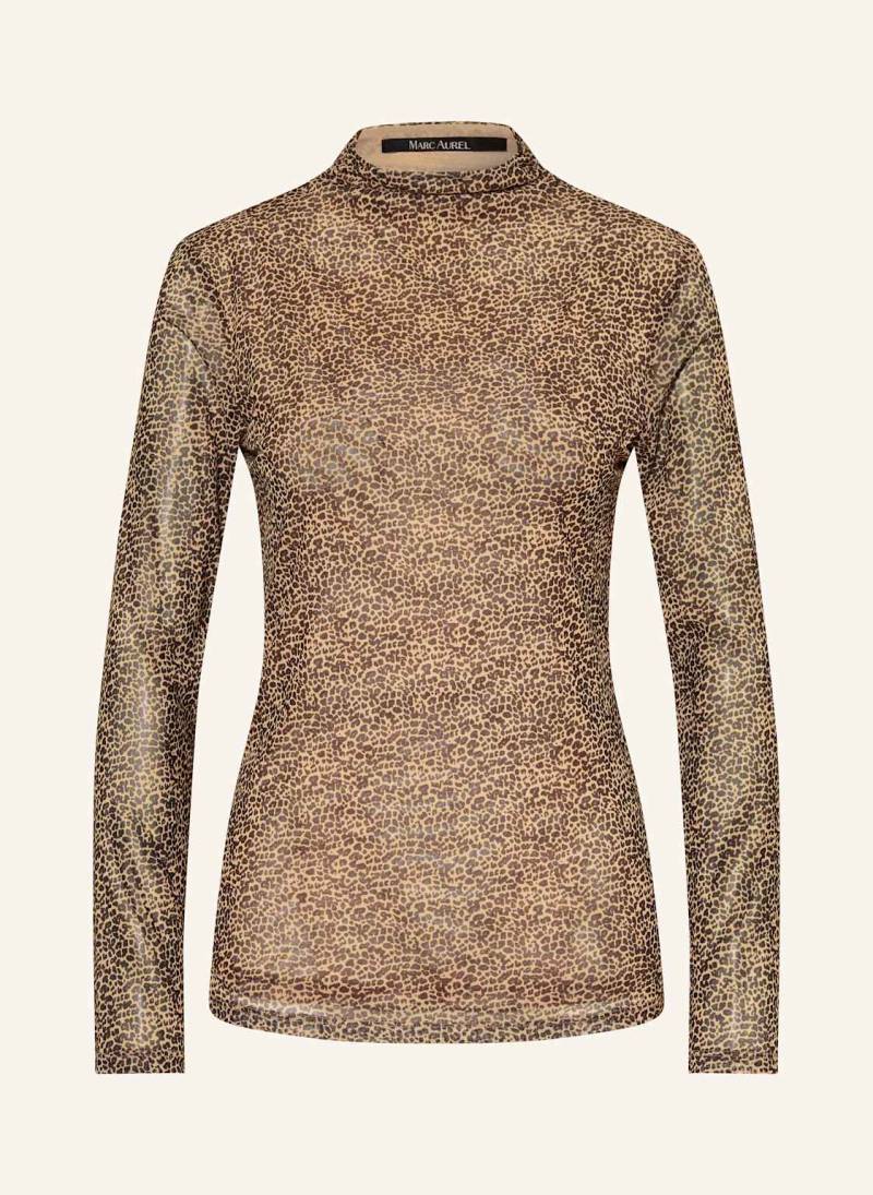Marc Aurel Longsleeve Aus Mesh braun von MARC AUREL