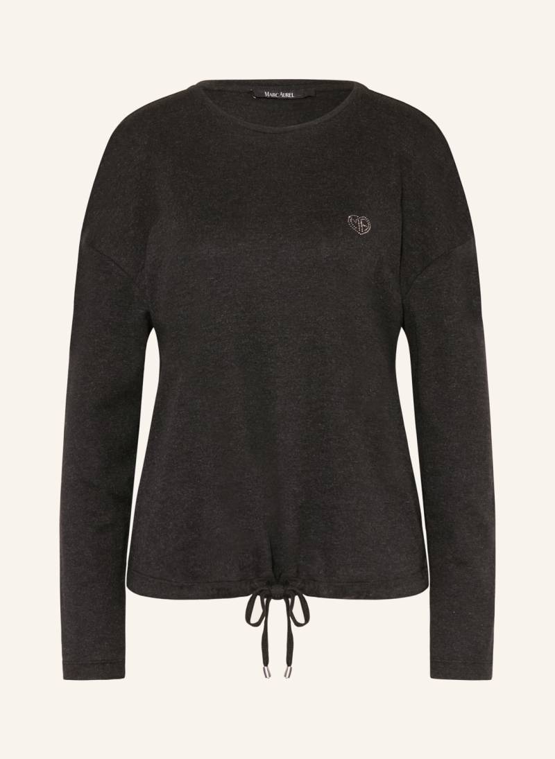Marc Aurel Longsleeve Mit Schmucksteinen grau von MARC AUREL