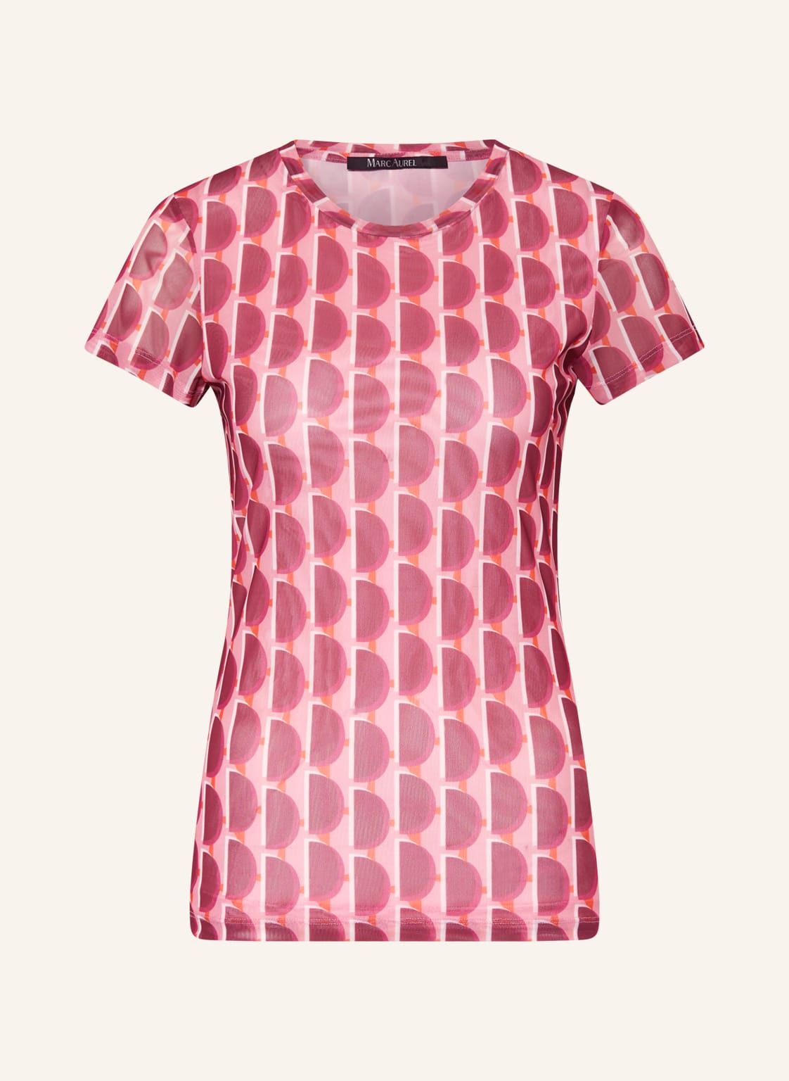 Marc Aurel T-Shirt Mit Mesh pink von MARC AUREL