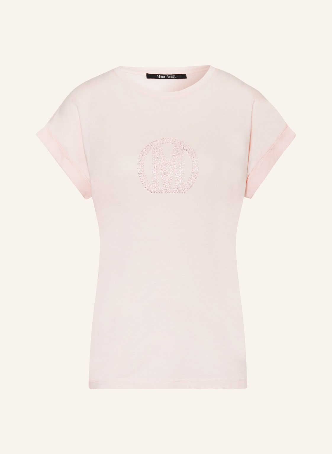 Marc Aurel T-Shirt Mit Pailletten rosa von MARC AUREL