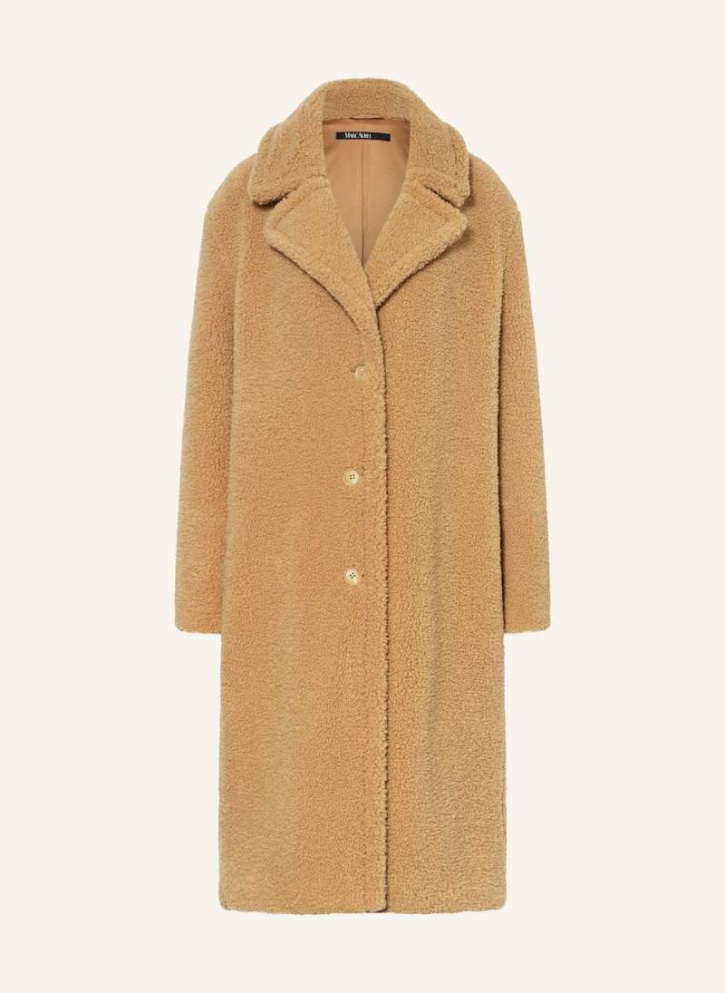 Marc Aurel Teddyfell-Mantel braun von MARC AUREL