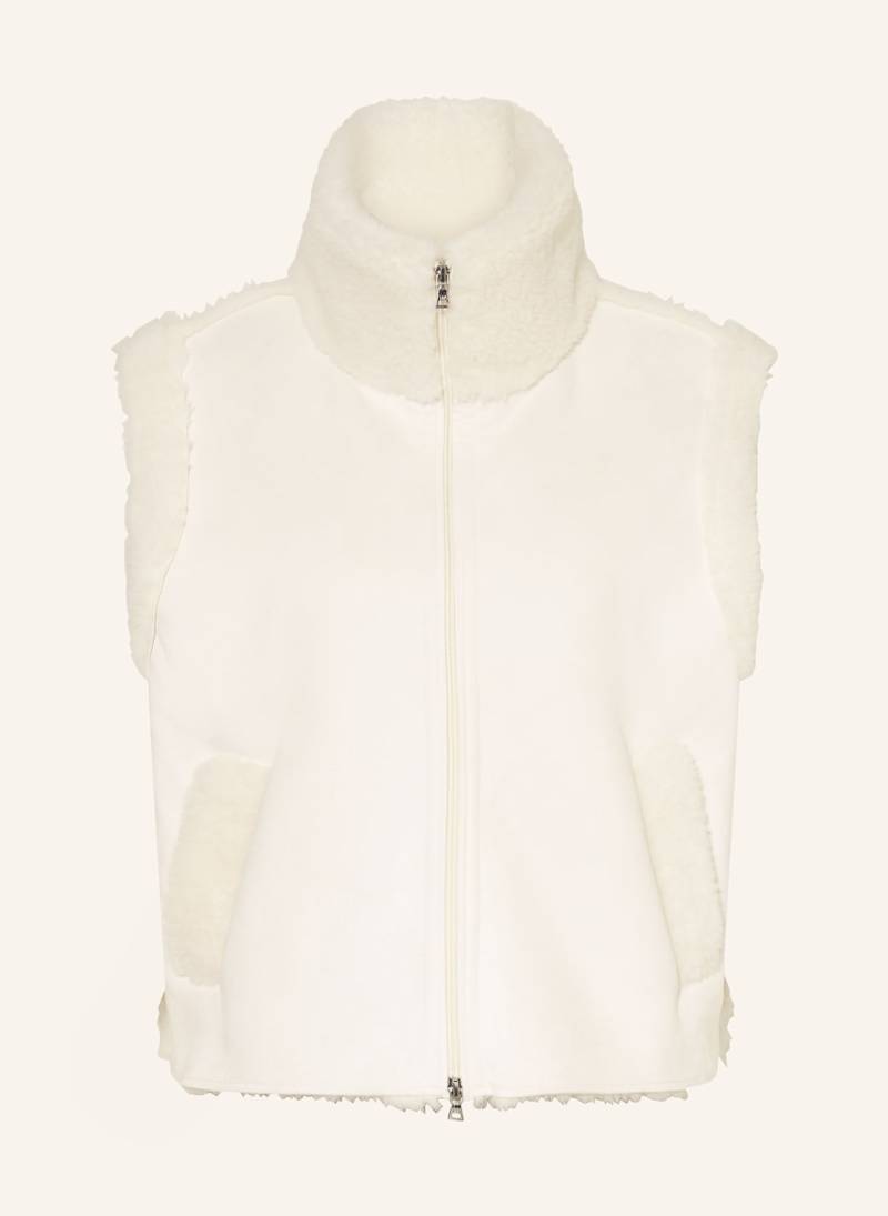 Marc Aurel Weste In Lederoptik Mit Kunstfell weiss von MARC AUREL