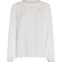 Satin Top mit Strick-Bündchen von MARC AUREL