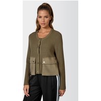 Strickjacke mit Satin-Taschen von MARC AUREL