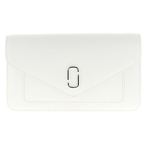 MARC JACOBS Damen The Longshot Chain Wallet, weiß von MARC JACOBS