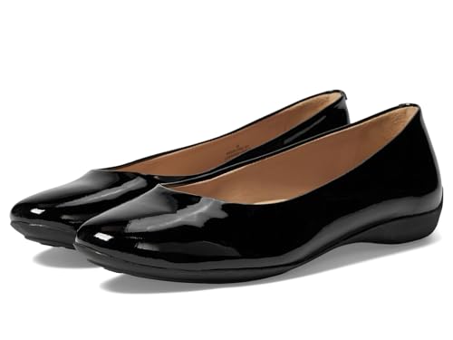 Damen-Ballerinas aus echtem Leder, bequeme Schlupfschuhe, Schwarzes, weiches Lack., 38.5 EU Damen-Ballerinas aus echtem Leder, bequeme Schlupfschuhe, Schwarzes, weiches Lack., 38.5 EU von MARC JOSEPH NEW YORK