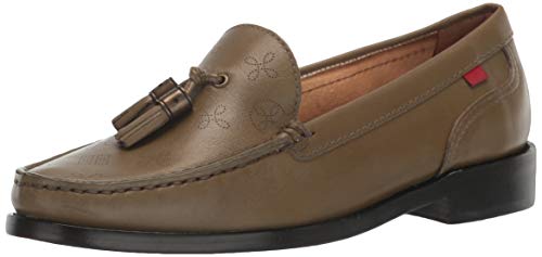 MARC JOSEPH NEW YORK Damen Leather Made in Brazil West End Tassle Slipper, Moosnappa, 35.5 EU von MARC JOSEPH NEW YORK